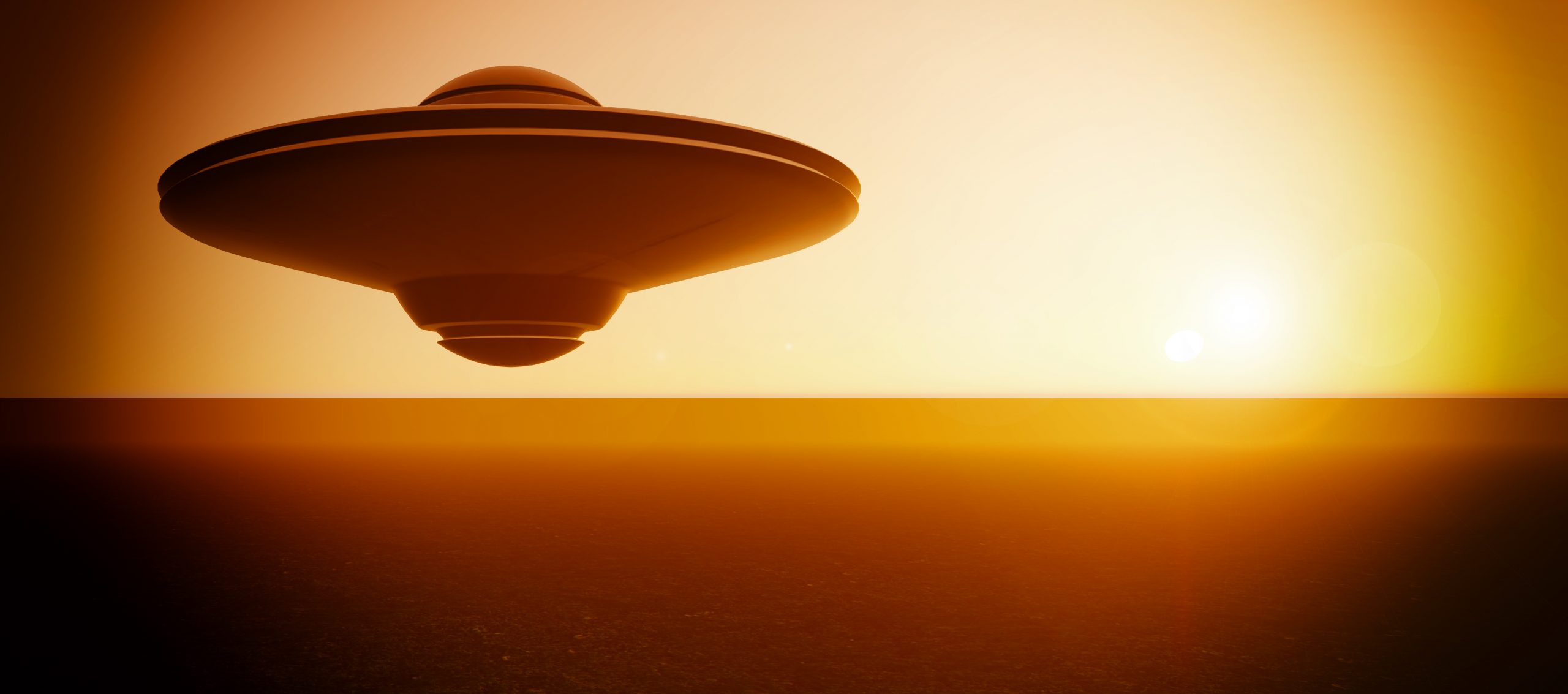 An illustration of a UFO. Depositphotos.