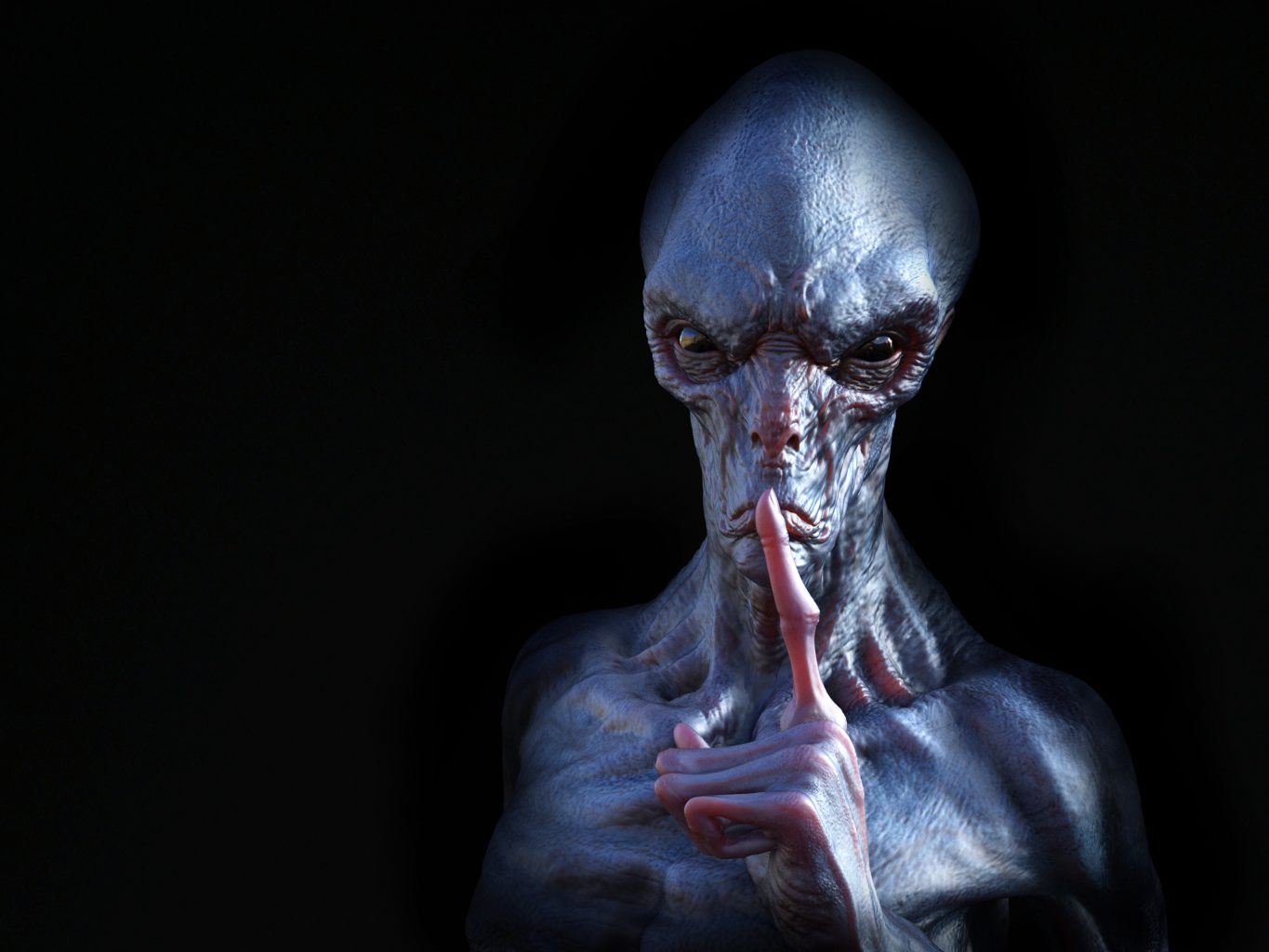 Could the galactic zoo theory explain why aliens haven’t contacted us yet? An illustration of an alien being. Depositphotos.
