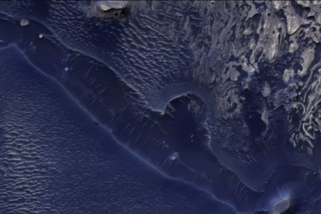 Layers in Northeast Meridiani Planum. Image Credit: NASA/JPL-Caltech/UArizona.