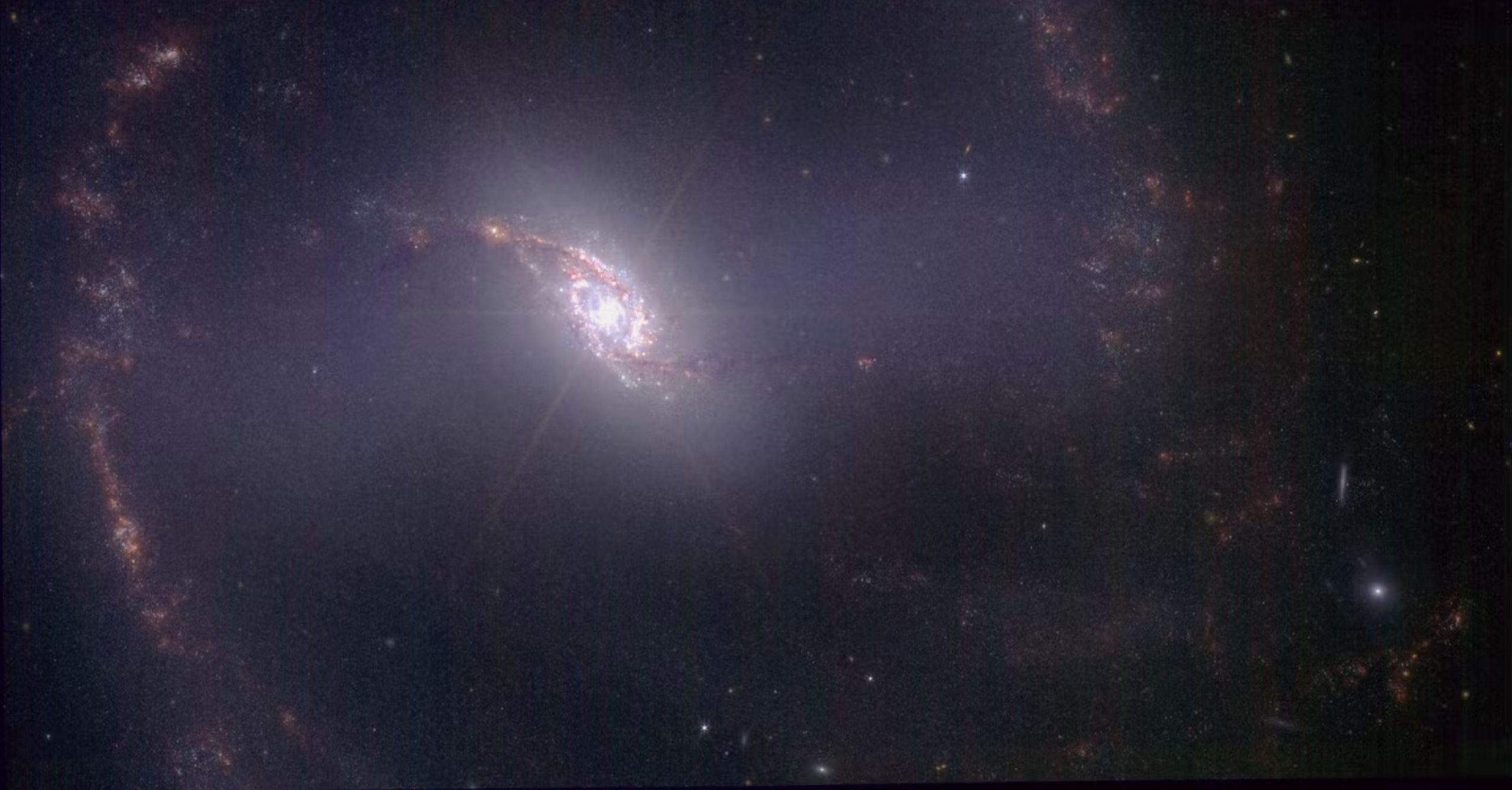 A photograph of NGC 1365 by the James Webb Space Telescope. Image Credit: NASA, ESA, CSA, STScI. Processed by: u/SpaceGuy44.