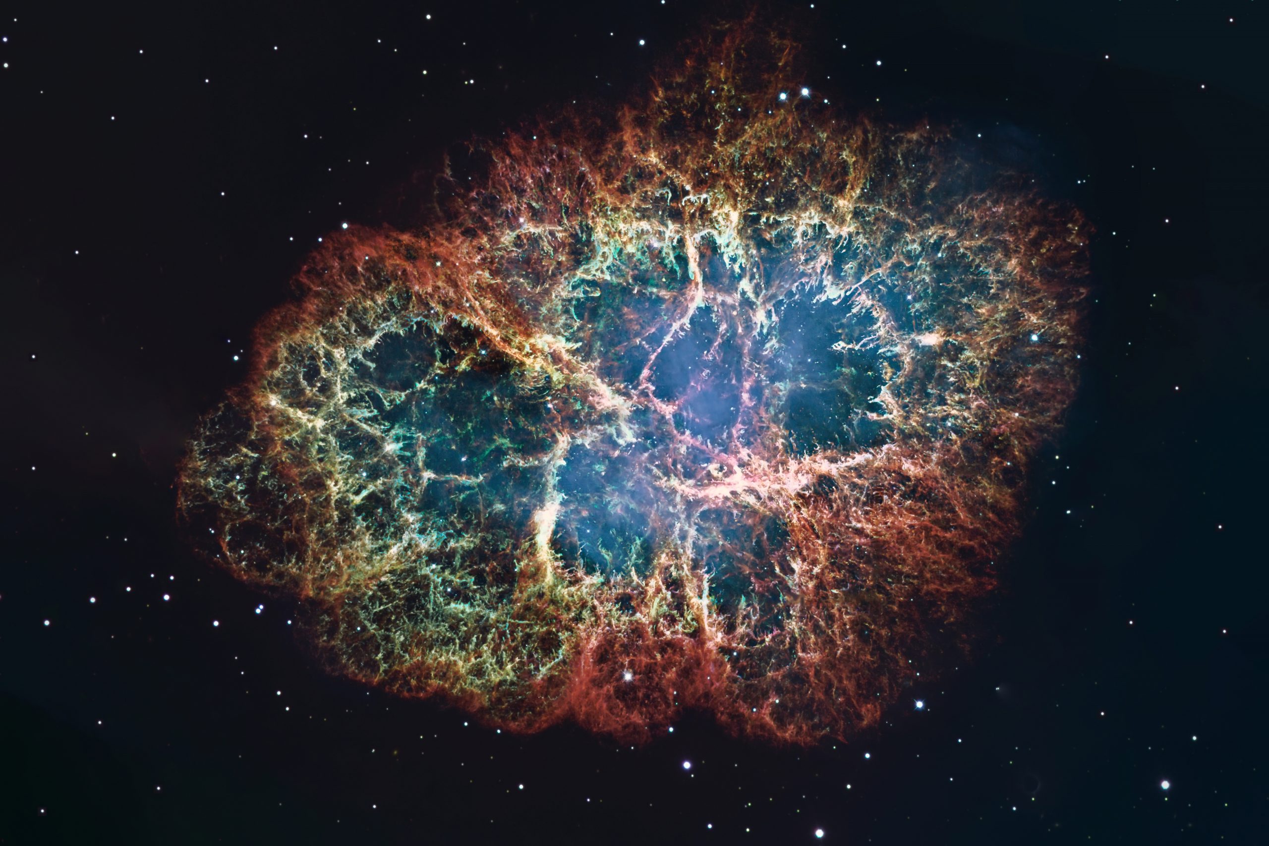 A photograph of the Crab Nebula. Depositphotos.