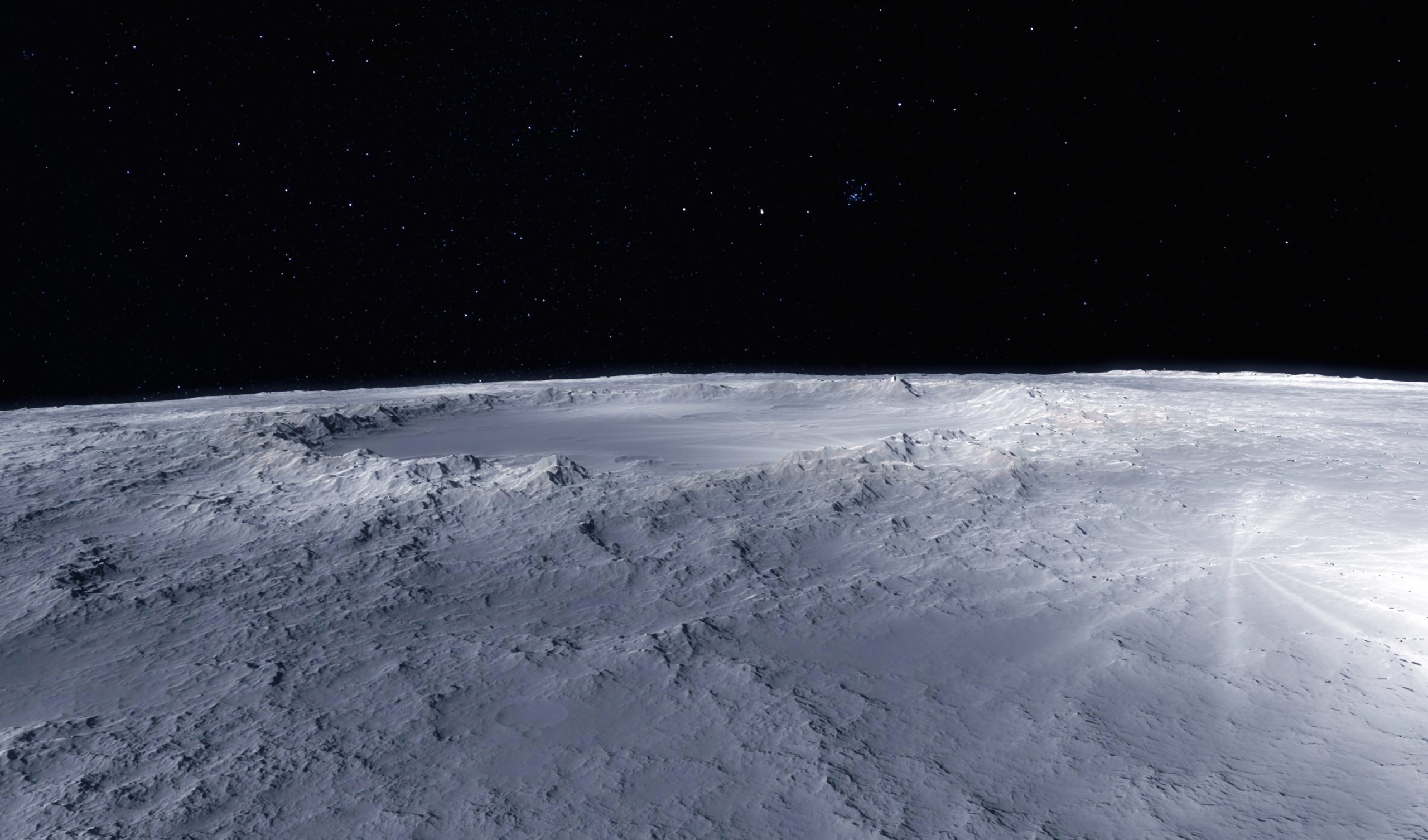 An illustration of the Lunar surface. Depositphotos.