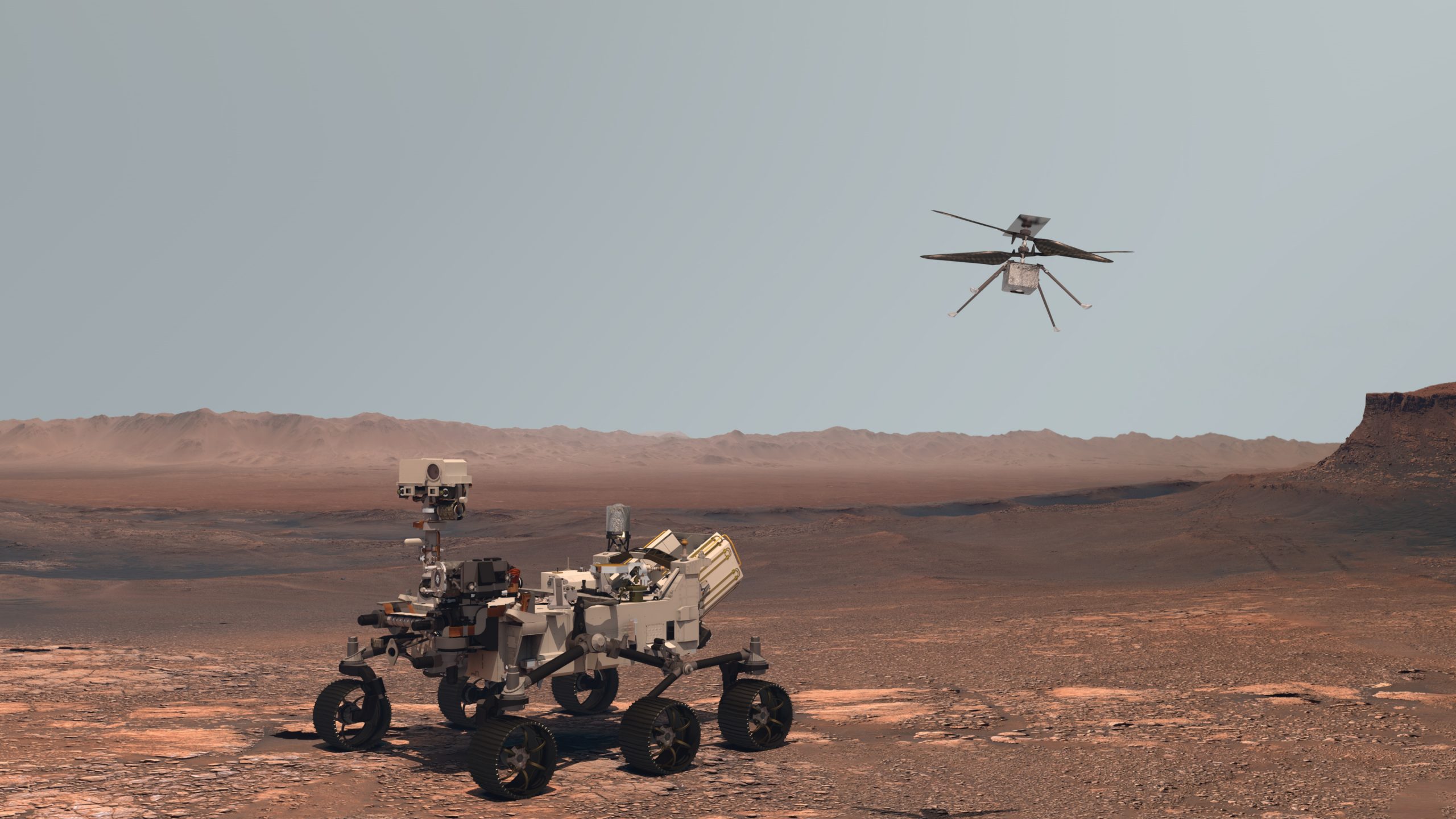 An illustration of the Perseverance rover on Mars. Depositphotos.