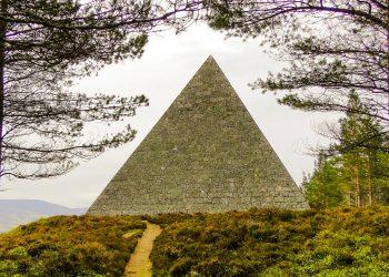 Queen Victoria's pyramid for Prince Albert on the Balmoral Estate, Ballanter, Scotland. Image Credit: Wikimedia Commons.
