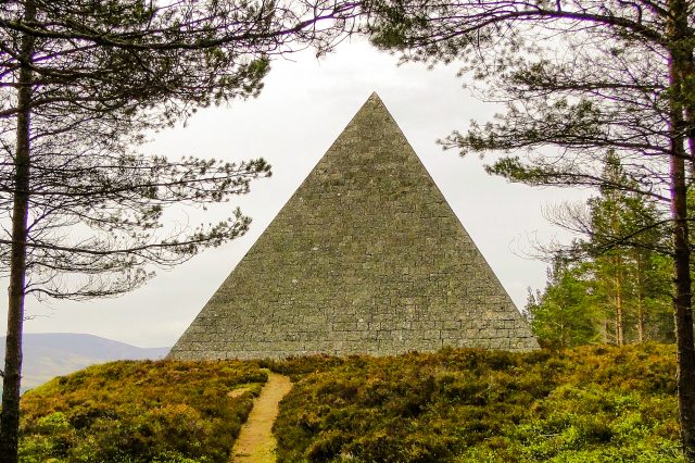 Queen Victoria's pyramid for Prince Albert on the Balmoral Estate, Ballanter, Scotland. Image Credit: Wikimedia Commons.