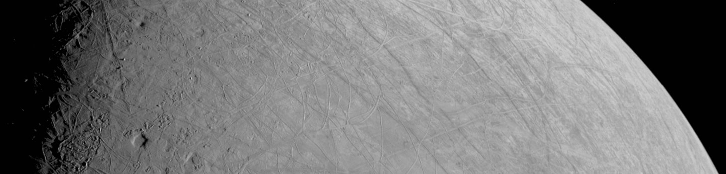 NASA's Juno spacecraft captured Europa's ice-covered surface during a flyby on Sept. 29, 2022. During closest approach, the spacecraft was about 219 miles (352 kilometers) away. Credits: NASA/JPL-Caltech/SWRI/MSSS