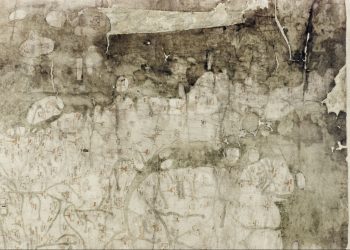 A photo showing the Gough Map. Image Credit: Bodleian Libraries, University of Oxford.