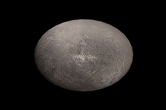 A 3D model of Haumea. Image Credit: Credits: NASA Visualization Technology Applications and Development.