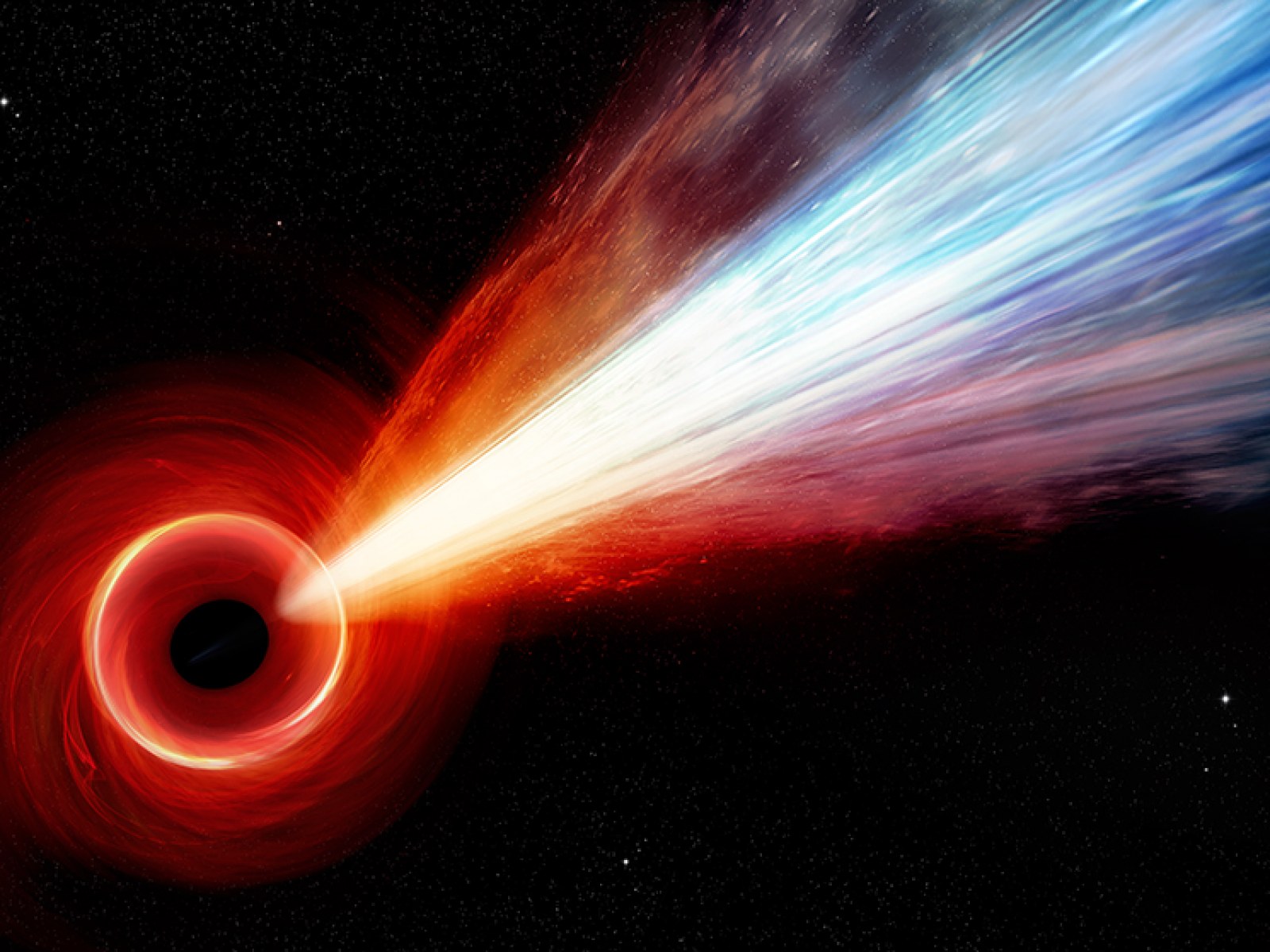 Scientists baffled after finding a black hole firing a jet at a neighboring  galaxy — Curiosmos