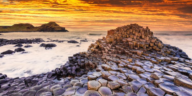 A photograph of the Giant's Causeway. Depositphotos.