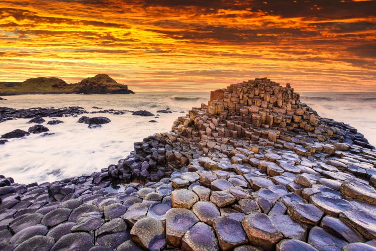 A photograph of the Giant's Causeway. Depositphotos.