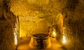 A photograph of the ancient underground city of Nushabad. Depositphotos.