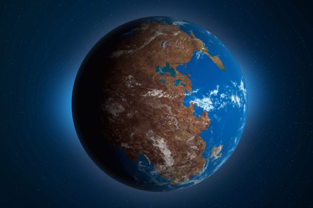 An illustration of Amasia Earth's next supercontinent. Depositphotos.