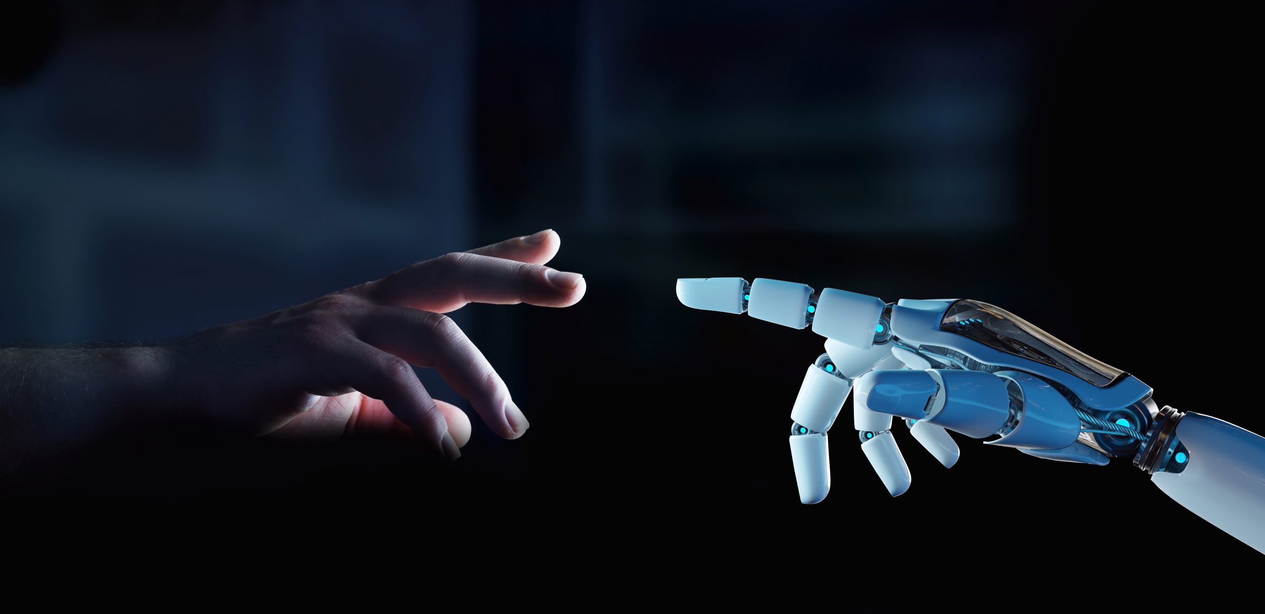 An illustration showing Artificial Intelligence Robots. Depositphotos.