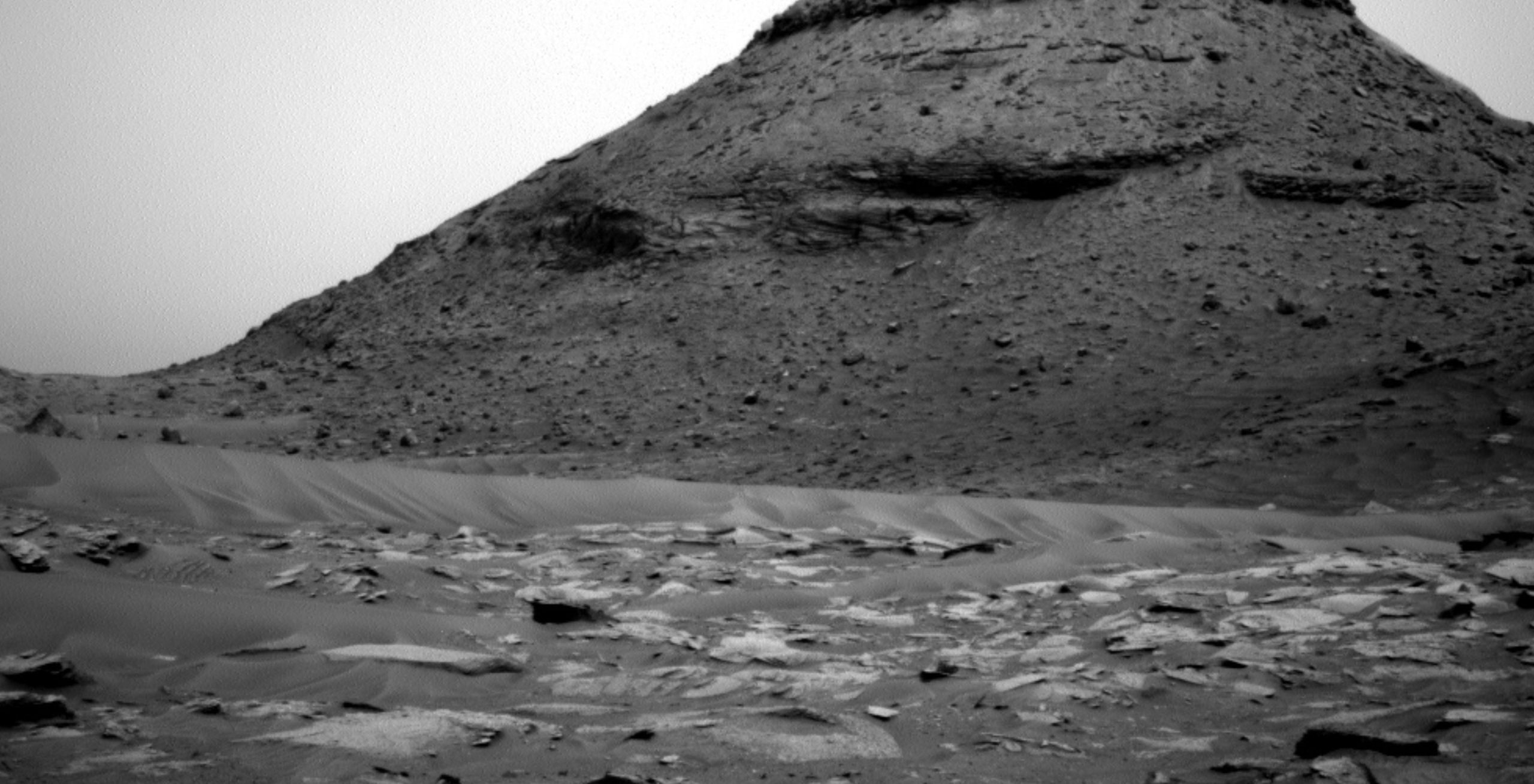 This is the second image taken by Curiosity 12 seconds after the first photograph that seemed to show a UFO. NASA.