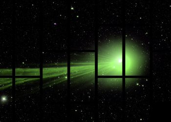 A stunning photograph of Comet Lovejoy. Photo: Marty Murphy, Nikolay Kuropatkin, Huan Lin and Brian Yanny; Dark Energy Survey.