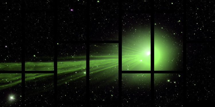 A stunning photograph of Comet Lovejoy. Photo: Marty Murphy, Nikolay Kuropatkin, Huan Lin and Brian Yanny; Dark Energy Survey.