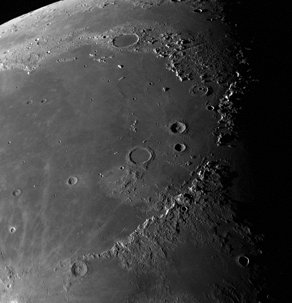 This is a single frame of Mare Imbrium. Image Credit: NASA.