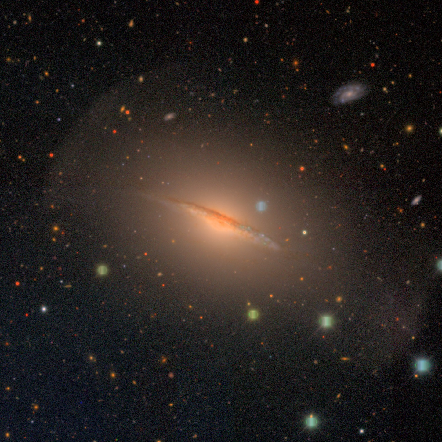 The DEC observes the Sombrero Galaxy. Image Credit: Erin Sheldon, Dark Energy Survey.