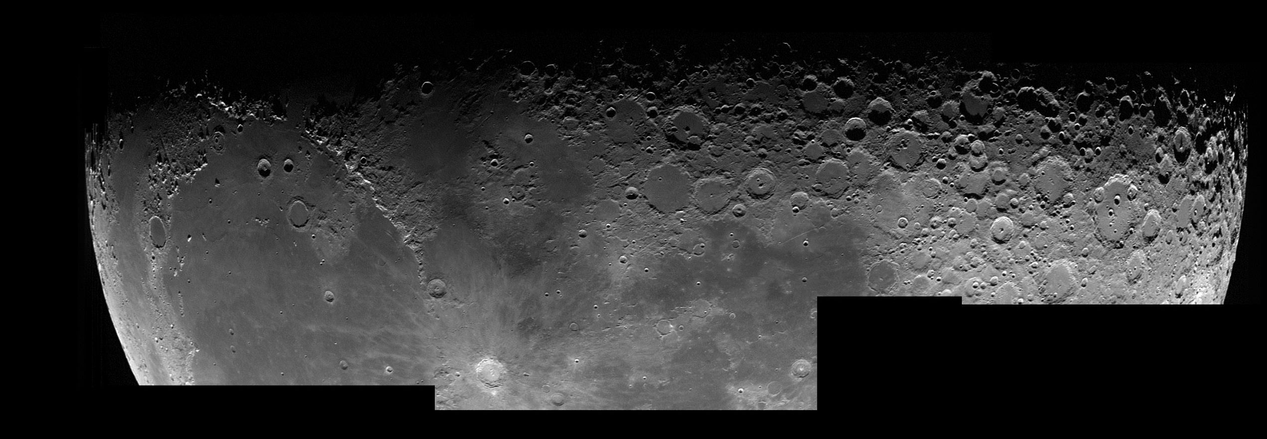 The lunar terminator line. Image Credit: NASA.