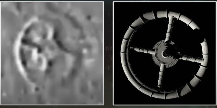 An illustration of a UFO and what Stereo A and B saw approaching the sun. Image Credit NASA.