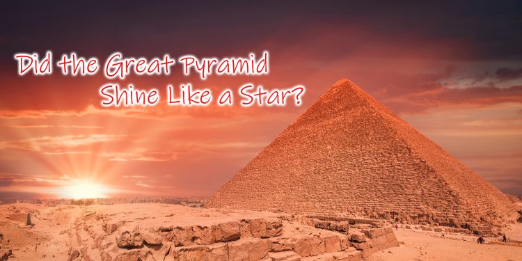 A photograph of the Great Pyramid at sunrise. Shutterstock_