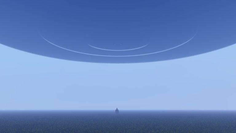 An artistic illustration of a UFO. Depositphotos.