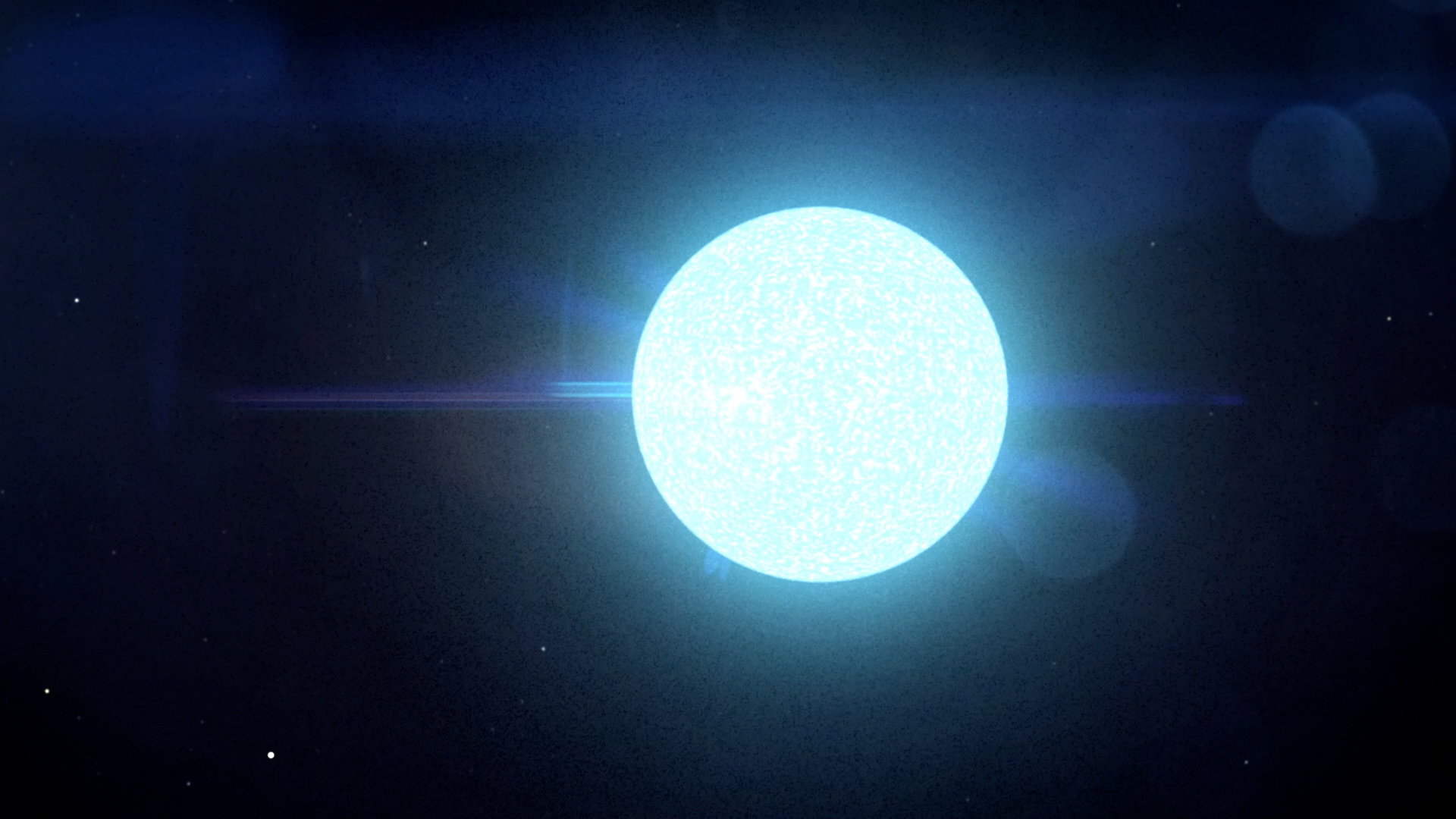 An illustration of a neutron star. NASA.