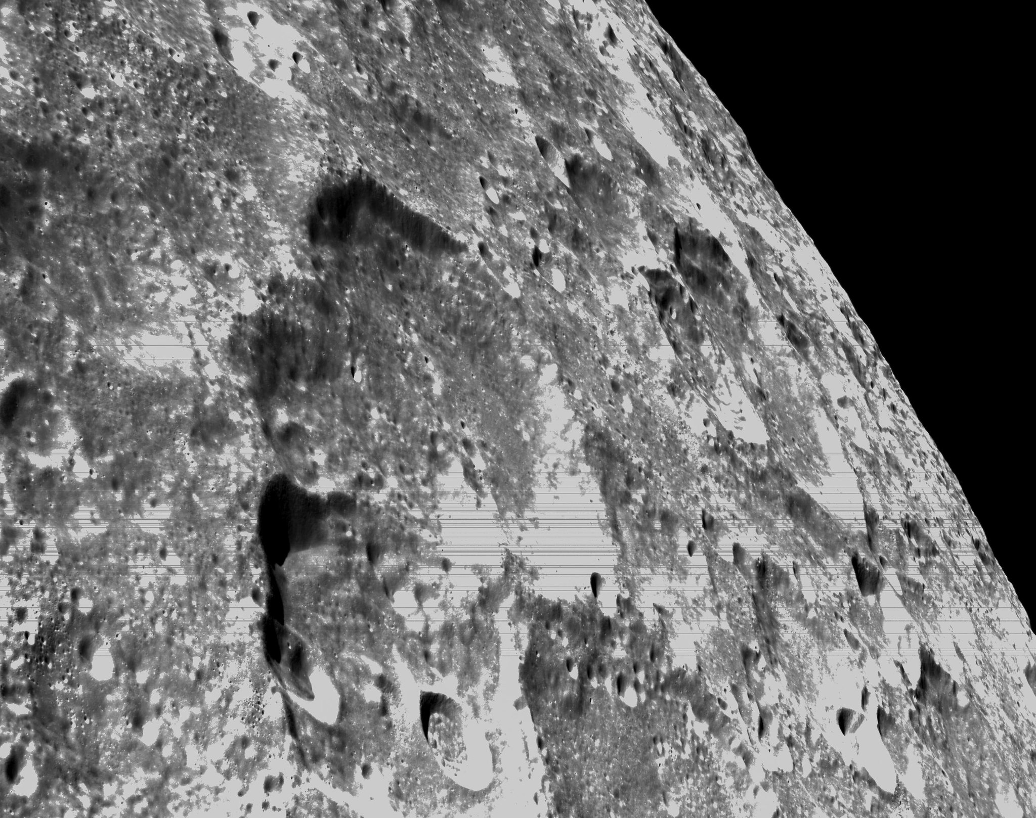 A close-up photograph of the lunar surface by the Artemis I Mission. Image Credit: NASA.