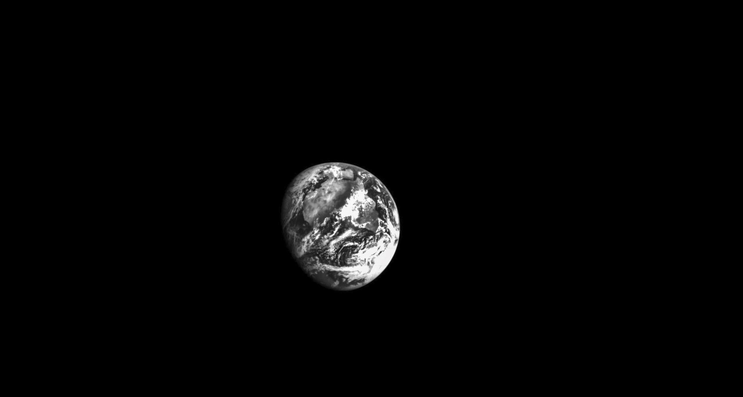 Earth as seen by the Artemis 1 Orion spacecraft. NASA.