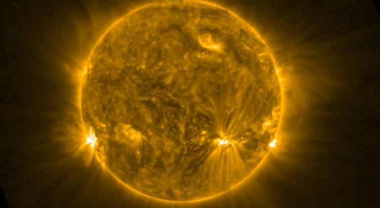 A photograph of the surface of the sun. ESA & NASA/Solar Orbiter/EUI Team; acknowledgement: Frédéric Auchère, IAS.