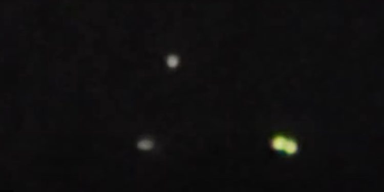 A screenshot of the UFOs. Image Credit: Jeremy Corbell.