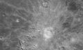 A cropped photograph of the Artemis I close-p view of the Moon. NASA.
