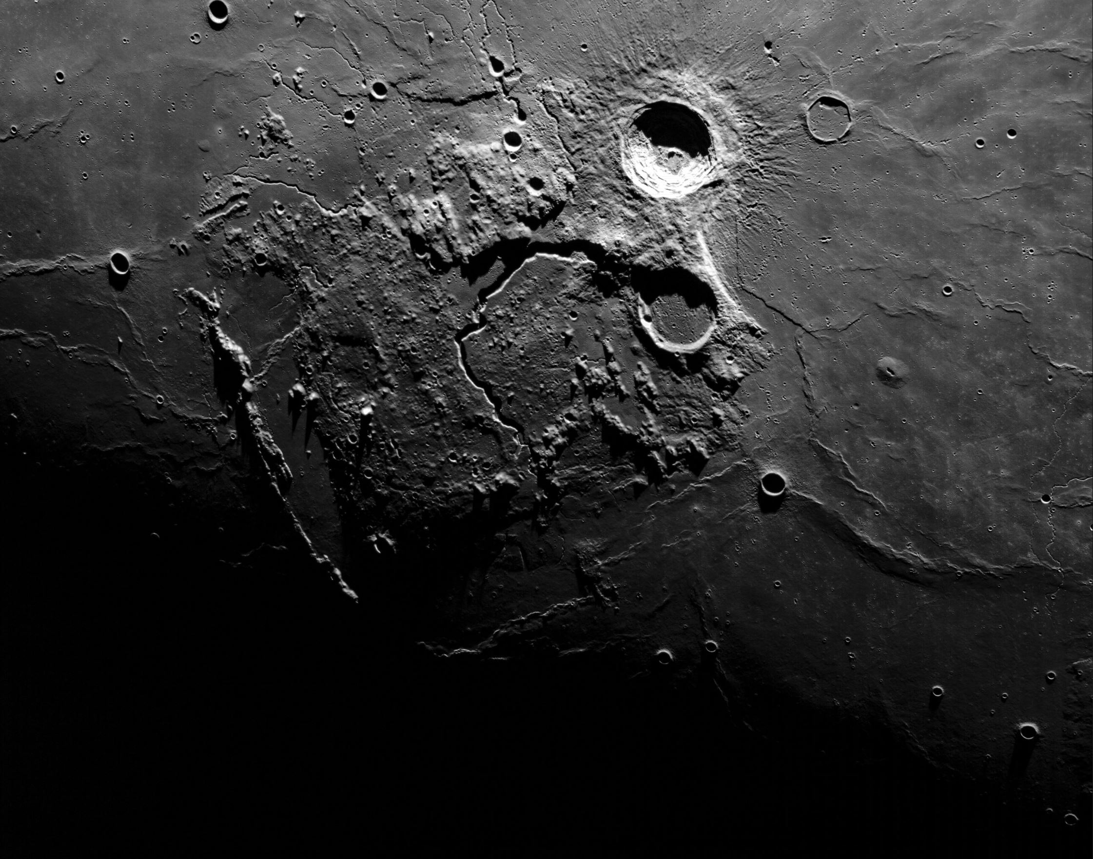 A stunning close-up view of the lunar surface taken by the Artemis I mission. Image Credit: Orion/Artemis I, NASA.
