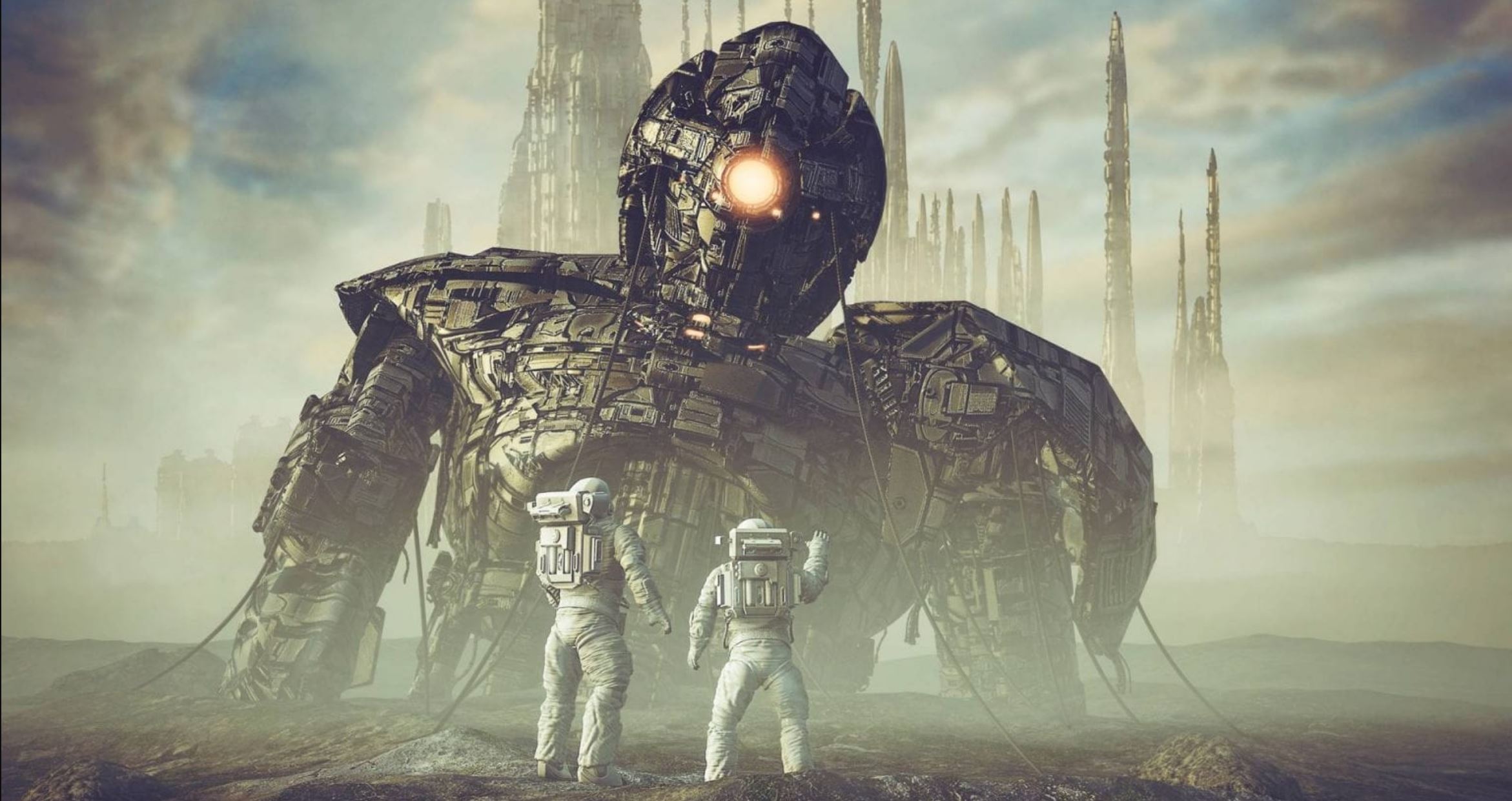 An illustration of an alien self-replicating AI. Shutterstock.