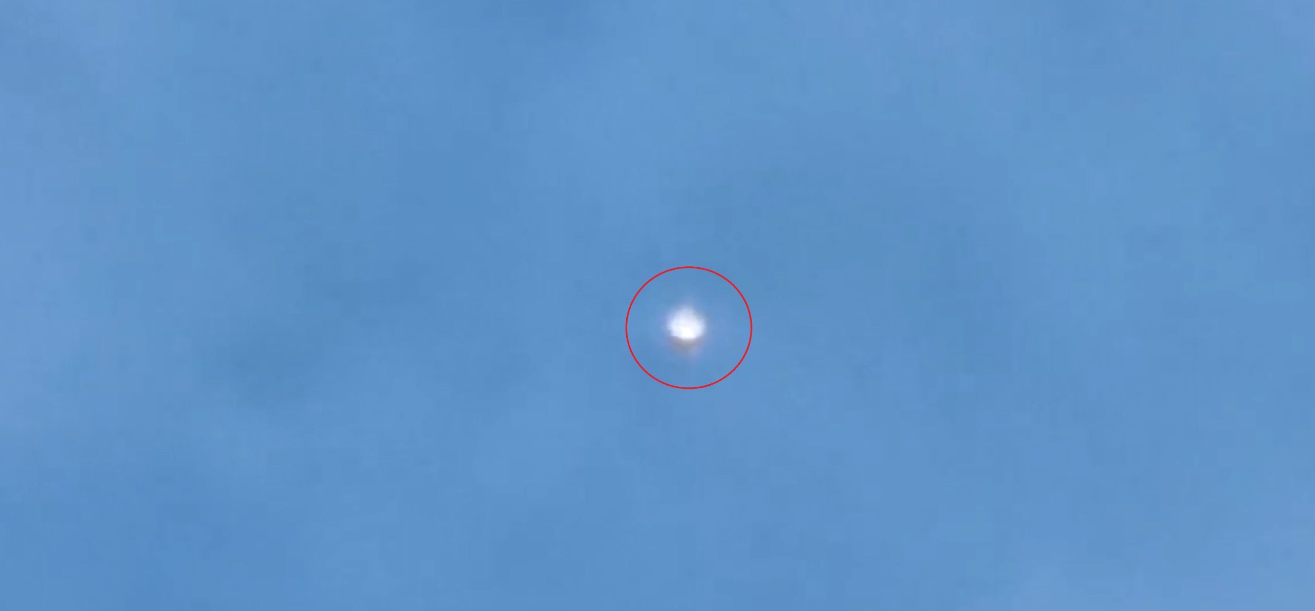 A screenshot of the video showing the Cube-shaped UFO. Image Credit: Twitter/ Twitter user Think Tank.