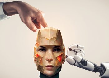 An illustration of humans in the future. YAIMAGES/Curiosmos.