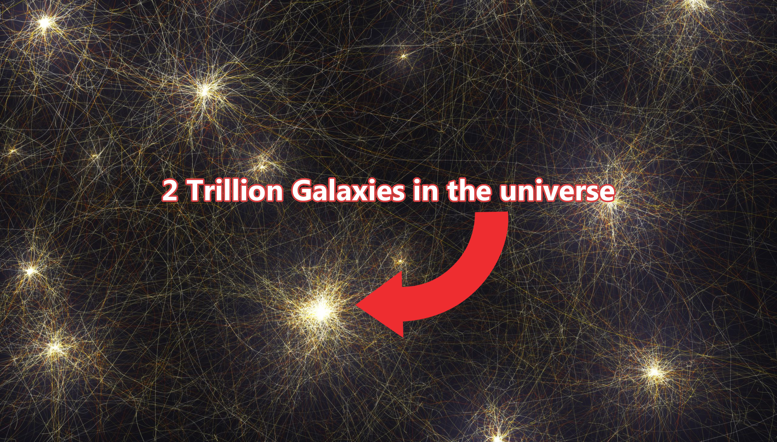 An illustration showing the total number of galaxies in the universe. Depositphotos/Curiosmos.