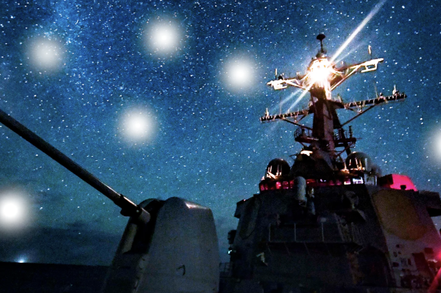 Drone UFO Navy Ship