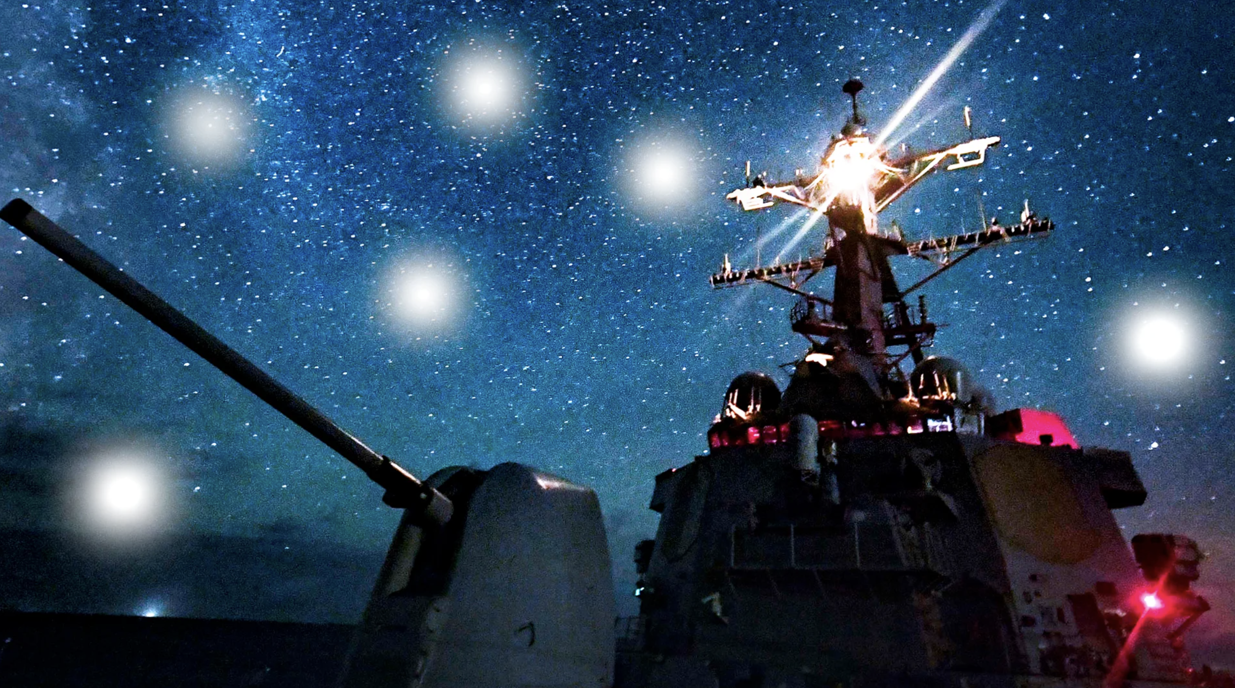 Drone UFO Navy Ship