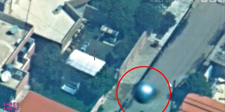 A screenshot of the spherical UFO snapped by a US Spy plane over Iraq. Image Credit: Jeremy Corbell.