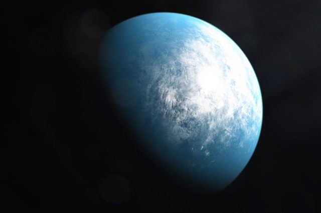 An illustration of the potentially habitable exoplanet TOI 700 e. NASA.