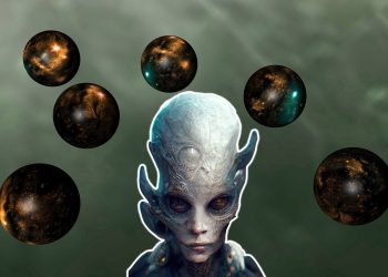 A collage illustration ultraterrestrials and multiverses. YAYIMAGES/Curiosmos