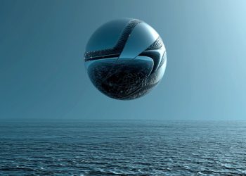 An illustration of what spherical UFOs look like.