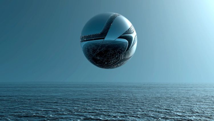 An illustration of what spherical UFOs look like.