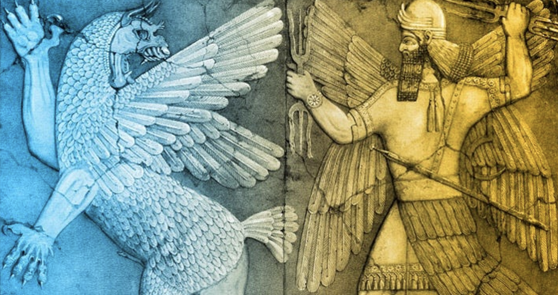 A depiction of ancient Sumerian myths and legends.