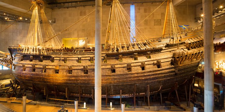 A photograph of the Vasa. YAYIMAGES.