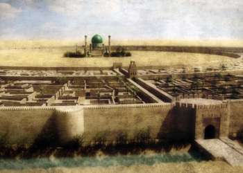 The Round City of Baghdad. A modern reconstruction, courtesy of Naji El Mir.