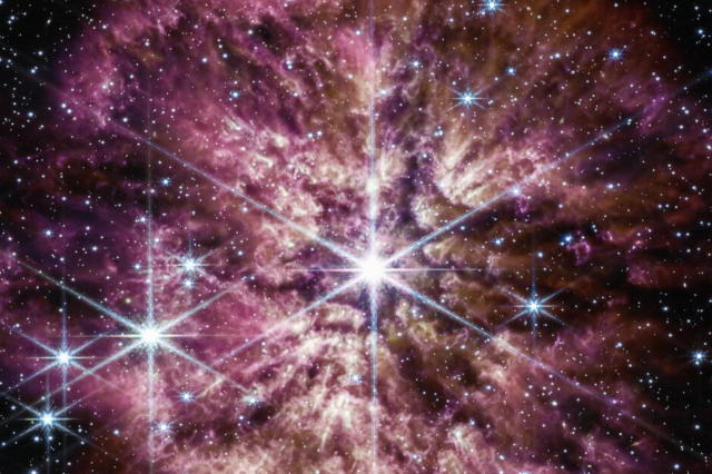 James Webb Photo of a Wolf-Rayet star. Image Credit: NASA, ESA, CSA, STScI, Webb ERO Production Team.