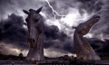 A photo of the Kelpies monument. Reddit.